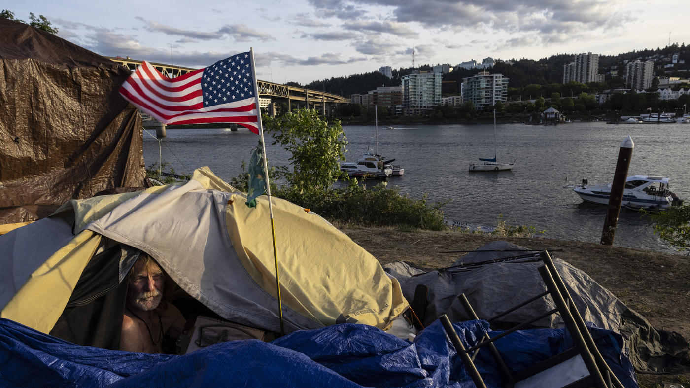 Can cities fine, arrest homeless people sleeping outside? : NPR