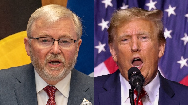 George Brandis warns not to erode Kevin Rudd’s standing in Washington after Donald Trump barbs