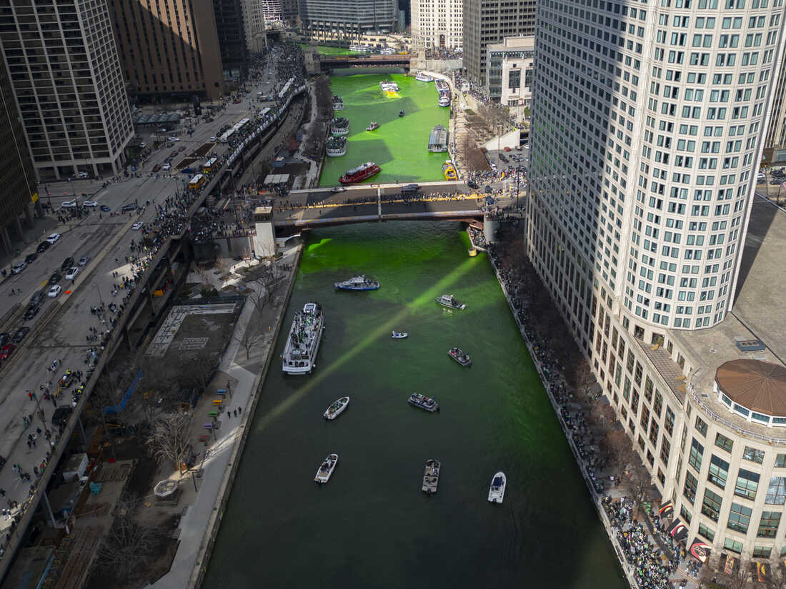 Why they began dyeing the Chicago River green : NPR