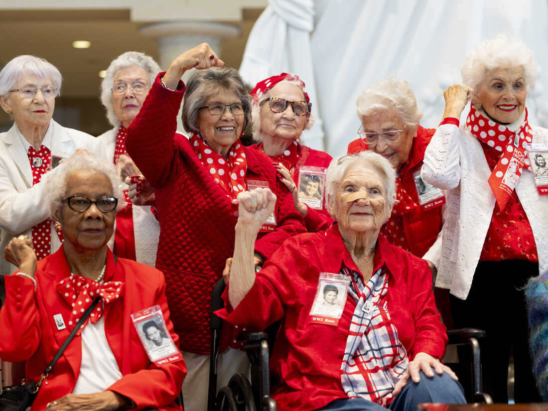 Rosie the Riveters win Congressional gold medal in D.C. : NPR